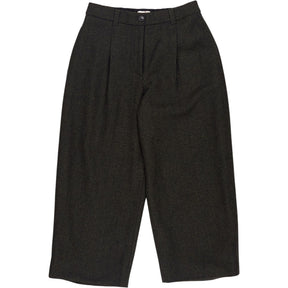 Hush Dark Olive Tailored Cropped Trousers