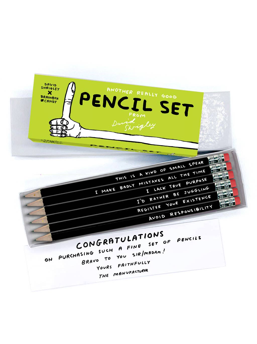 Funny Gift - David Shrigley Pencil Box - 6 Designs