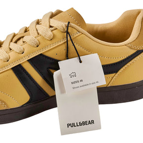 STWD Pull & Bear Yellow Faux Leather Sneakers