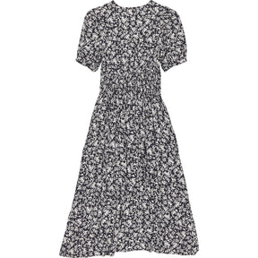 Baukjen Black Floral Midi Dress