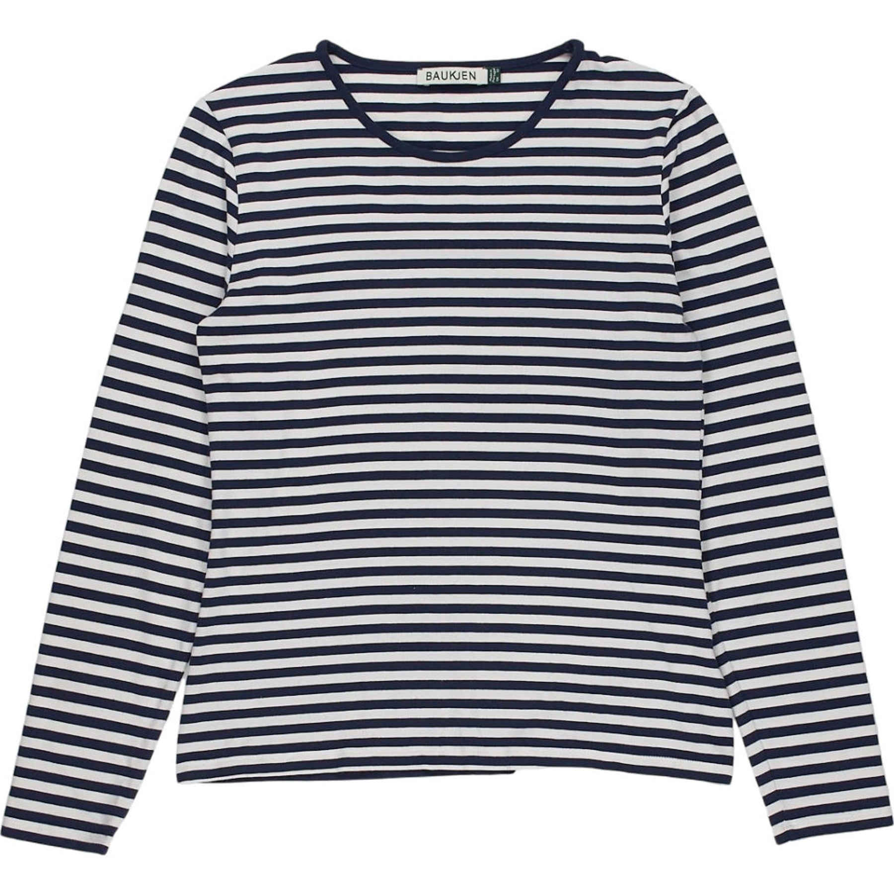 Baukjen Navy White Striped Top