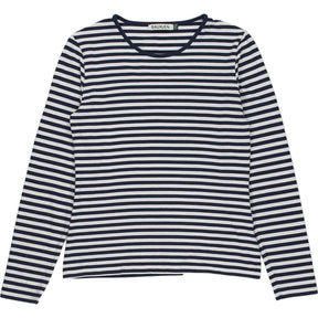 Baukjen Navy White Striped Top