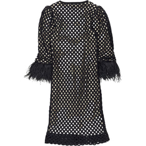 Lisa Black Fishnet Dress