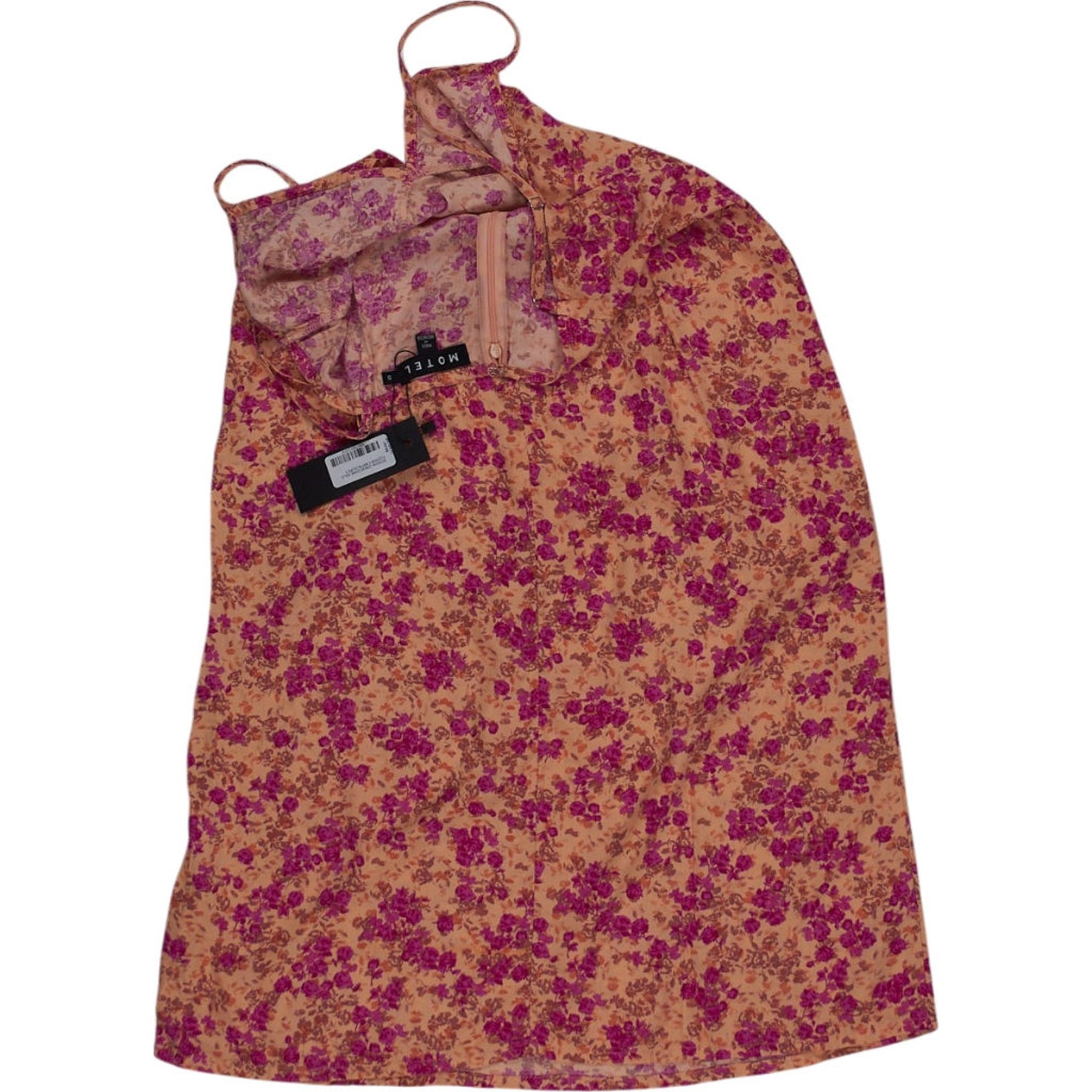 Motel Pink Floral Strappy Dress