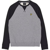 Lyle & Scott Grey Black Raglan Sweatshirt