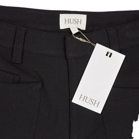 Hush Black Barrel Leg Tailored Trousers