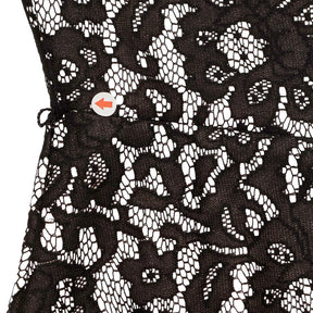 Coast Black Lace Full Skirted Dress