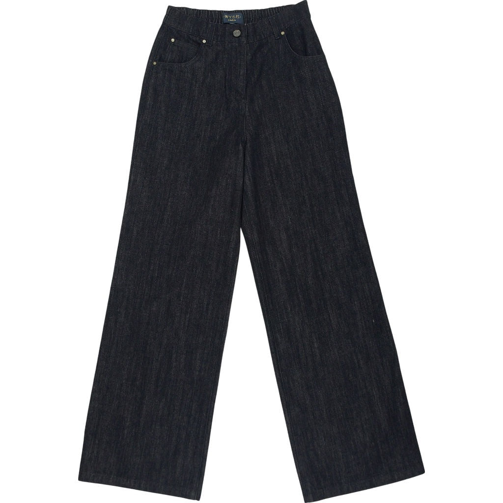 Wyse Black Denim Trousers 1, UK 8