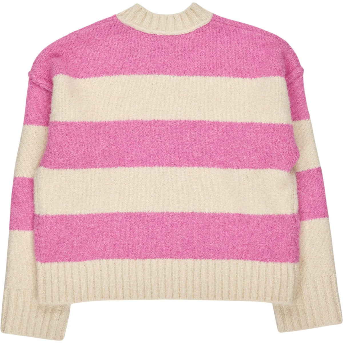 OMNES Pink Cream Striped Clementine Jumper