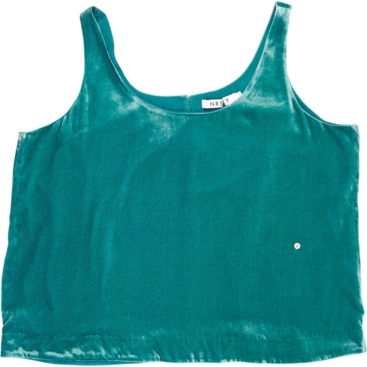 NRBY Teal Silk Viscose Tank Top