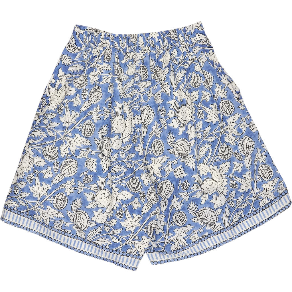 Bonté Chalk Blue Floral Patterned Luc Shorts