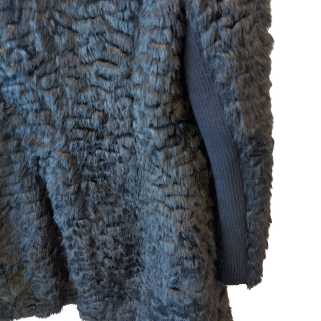 Next Blue Faux Fur Jacket