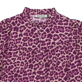 Baukjen Purple Leopard Print Blouse