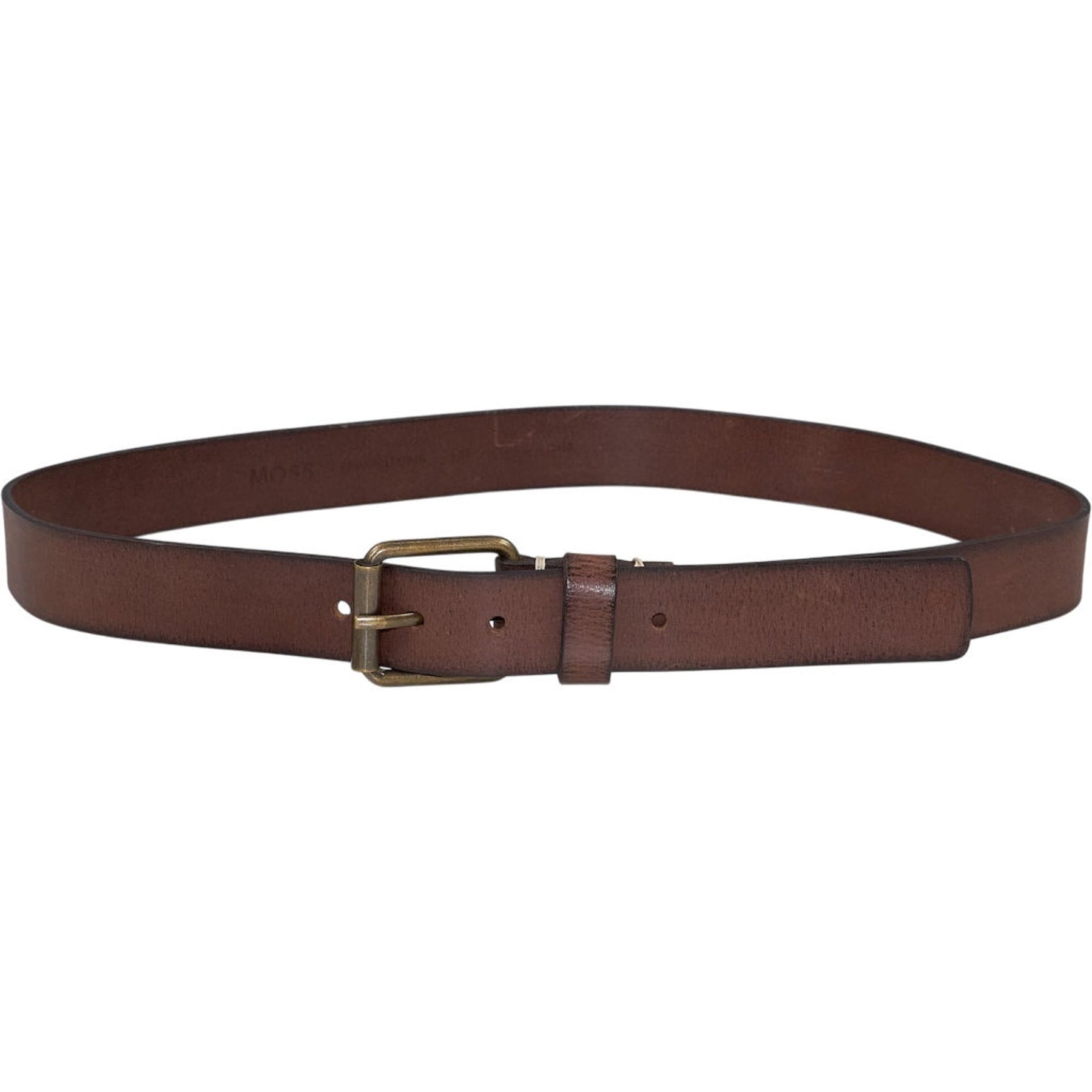 Moss Brown Leather Belt