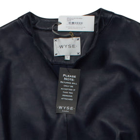 Wyse Black Faux Leather Dress