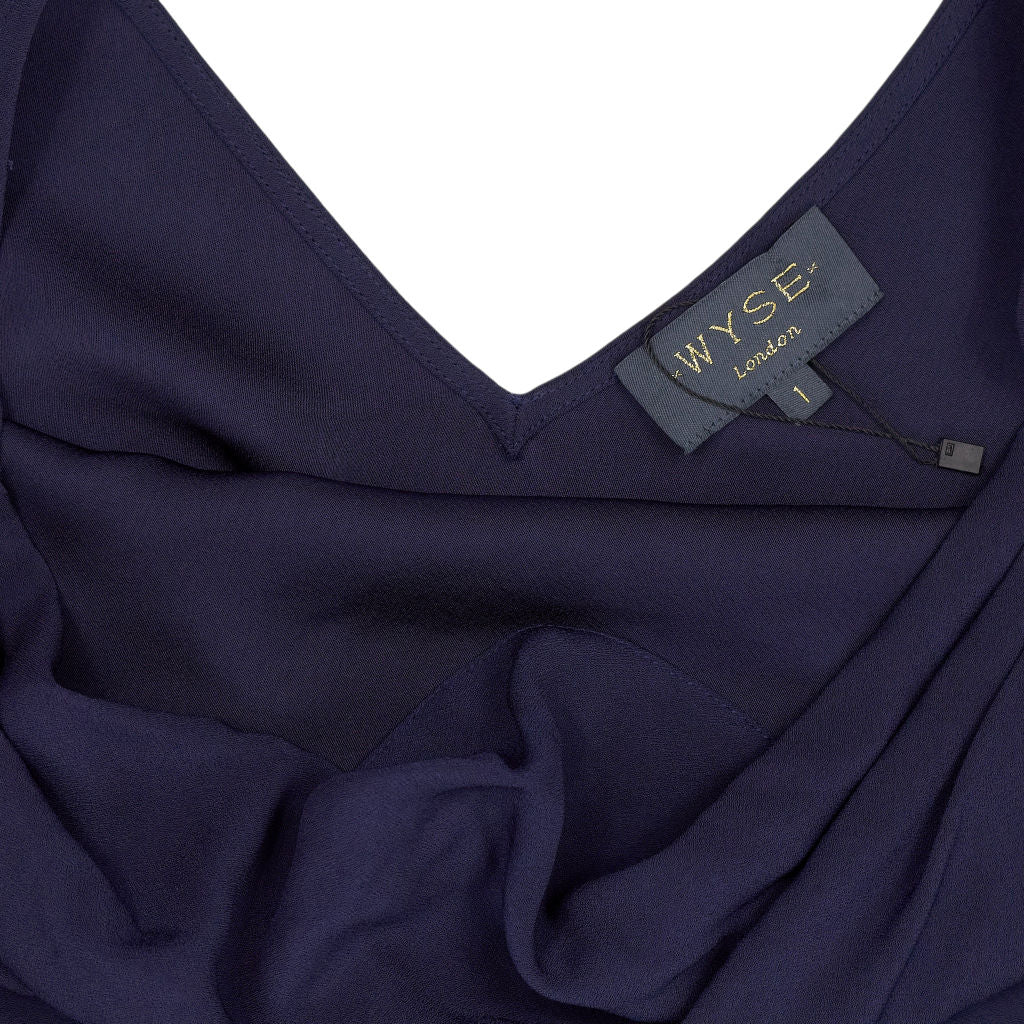 WYSE Navy Sleeveless Dress