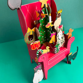 Cosy Cats Large 3D Pop & Slot Advent Calendar