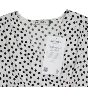 Baukjen Cream Polka Lina Midi Dress