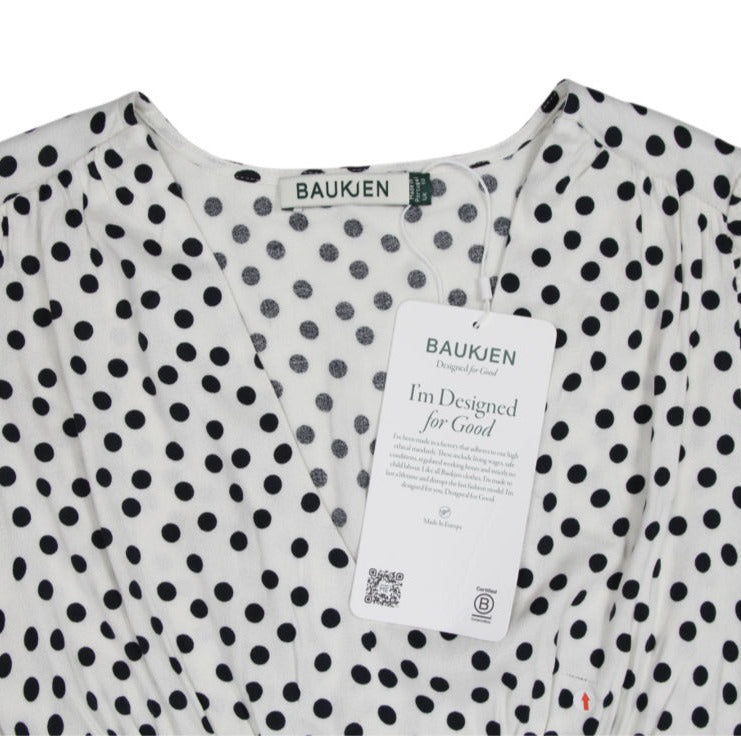 Baukjen Cream Polka Lina Midi Dress