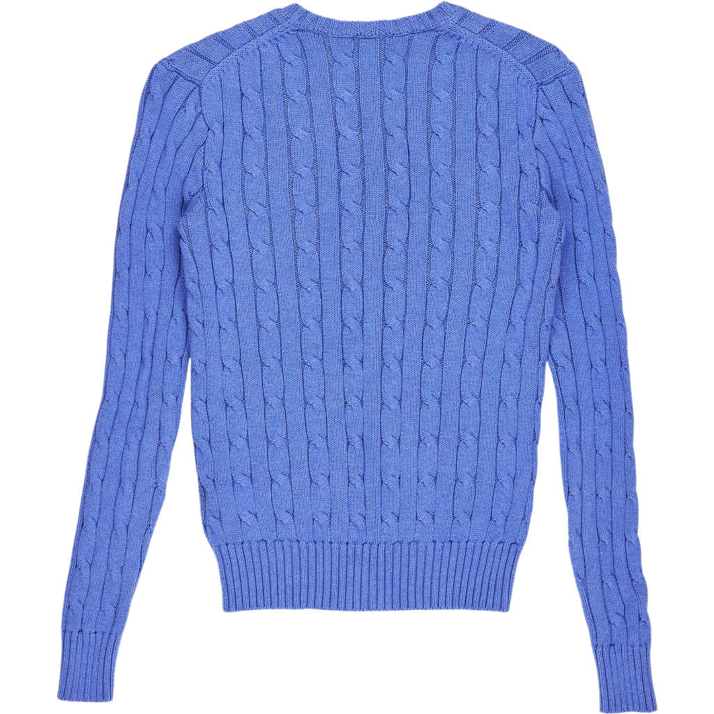 Polo Ralph Lauren Blue Cable Knit Jumper