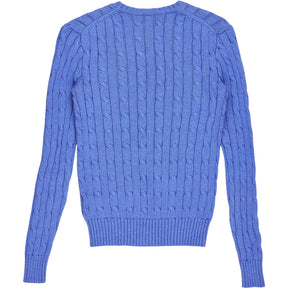 Polo Ralph Lauren Blue Cable Knit Jumper