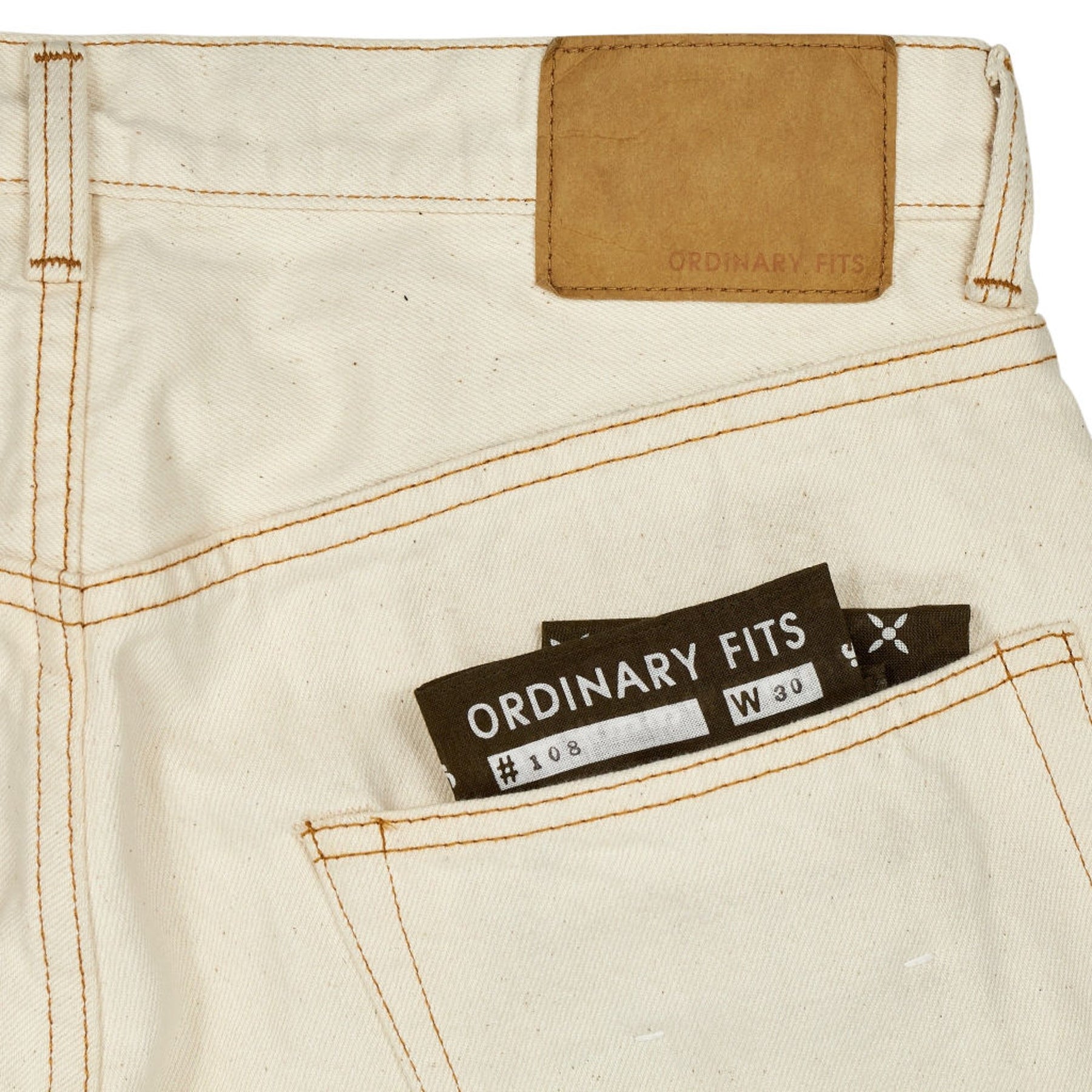 Ordinary Fits Ecru Cotton Jeans