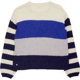 Hush Blue Striped Knit Jumper
