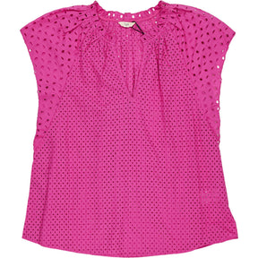 Hush Pink Katy Cutwork Top