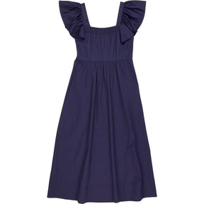 WYSE Midnight Ruffle Midi Dress