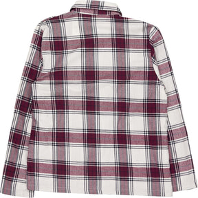 Schiesser Maroon White Check Shirt