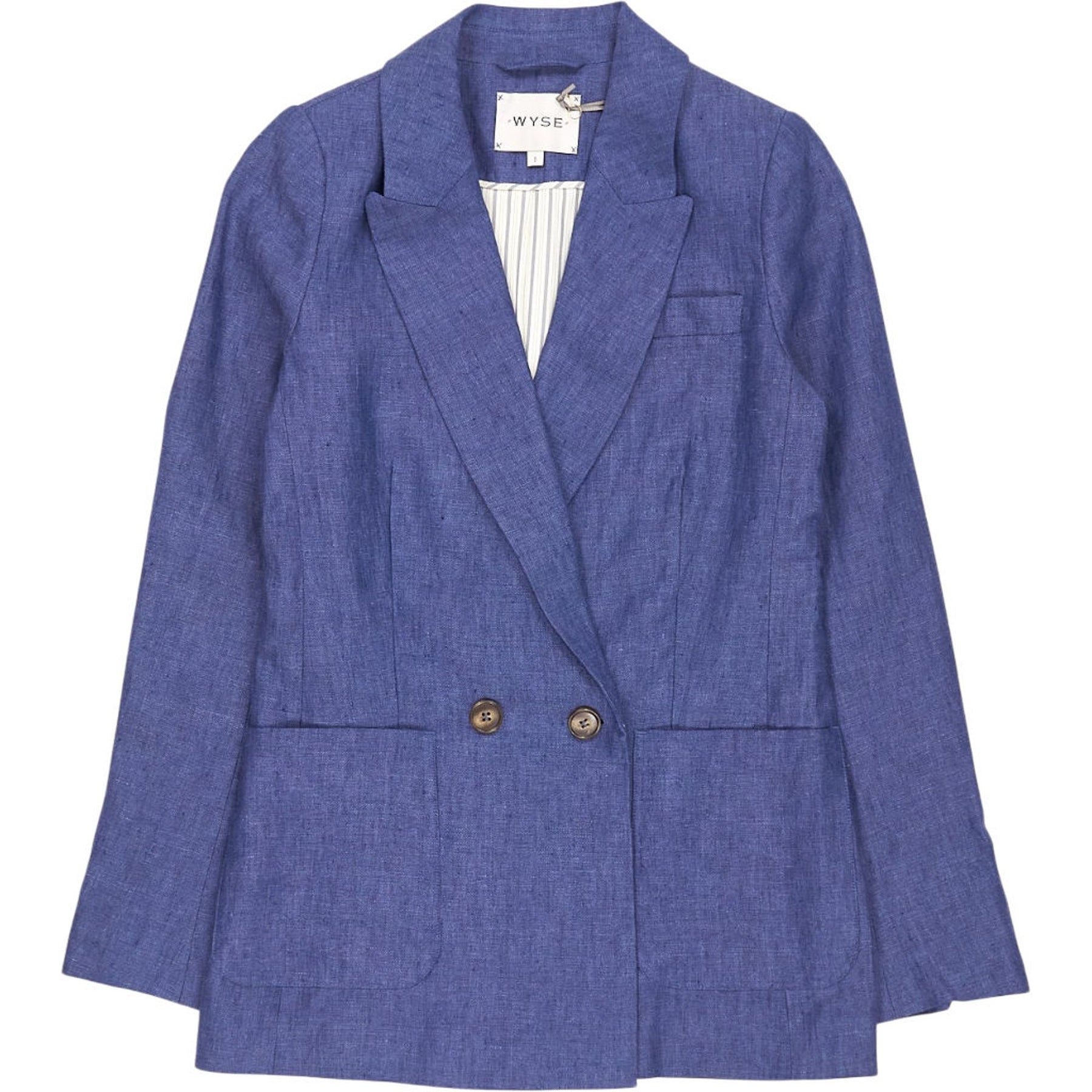 WYSE Blue Alaina Double Breasted Blazer
