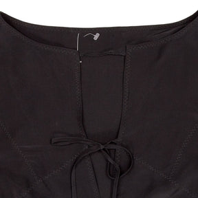 Aeffe Black Silk Long Sleeve Blouse