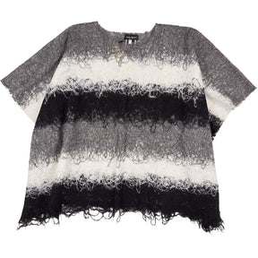 James Lakeland Black Grey Bicolor Tie Dye Knit