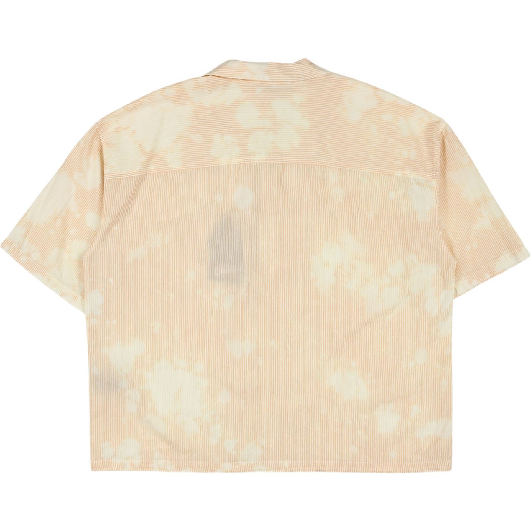 Pull & Bear Orange Tie-Dy/Stripe Boxy Shirt