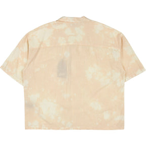 Pull & Bear Orange Tie-Dy/Stripe Boxy Shirt