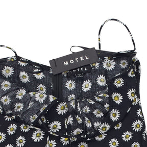 Motel Black Daisy Print Mala Dress