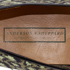 Stubbs & Wootton Green Cotton Camo Slippers