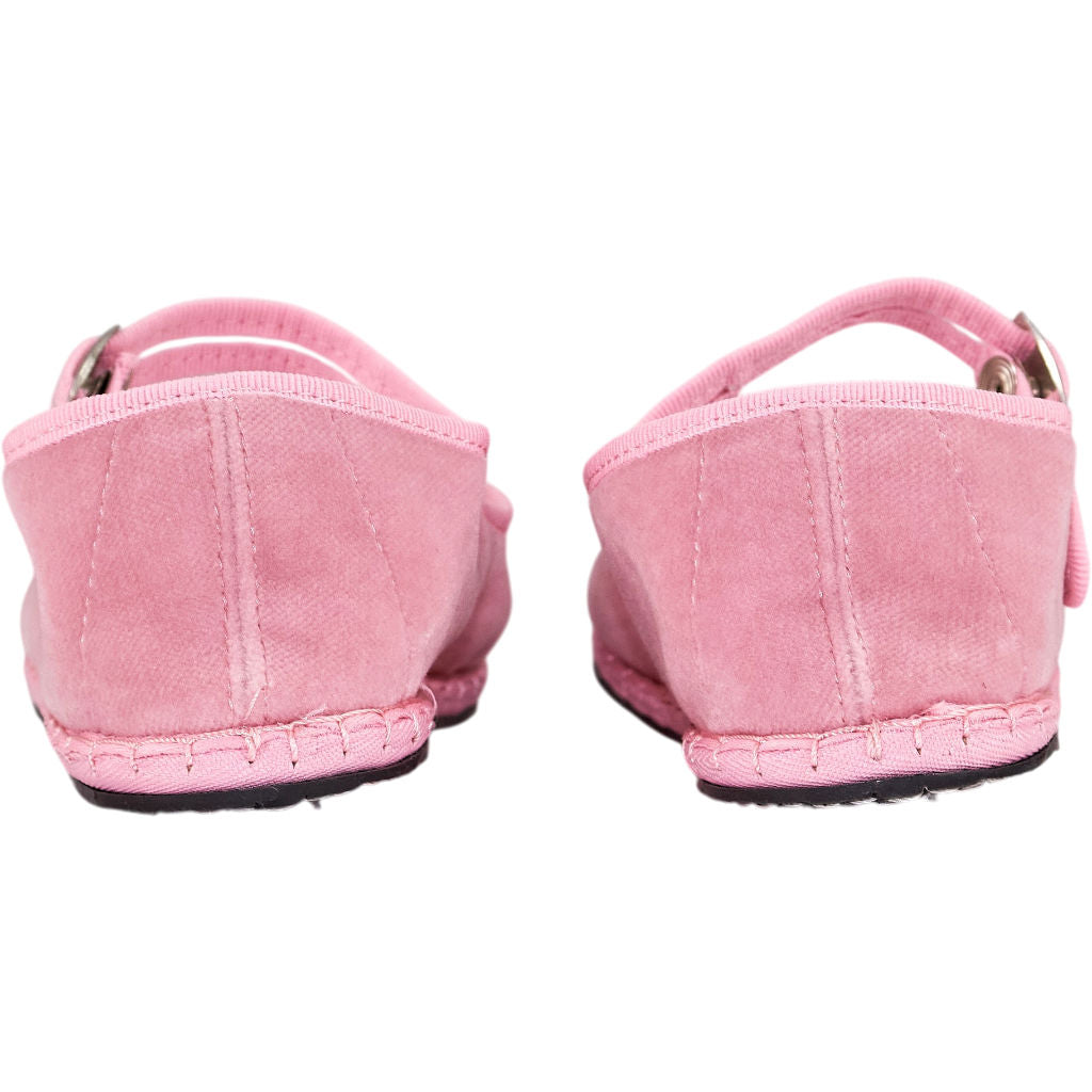 Drogheria Crivellini Pink Velvet Mary Jane Slippers