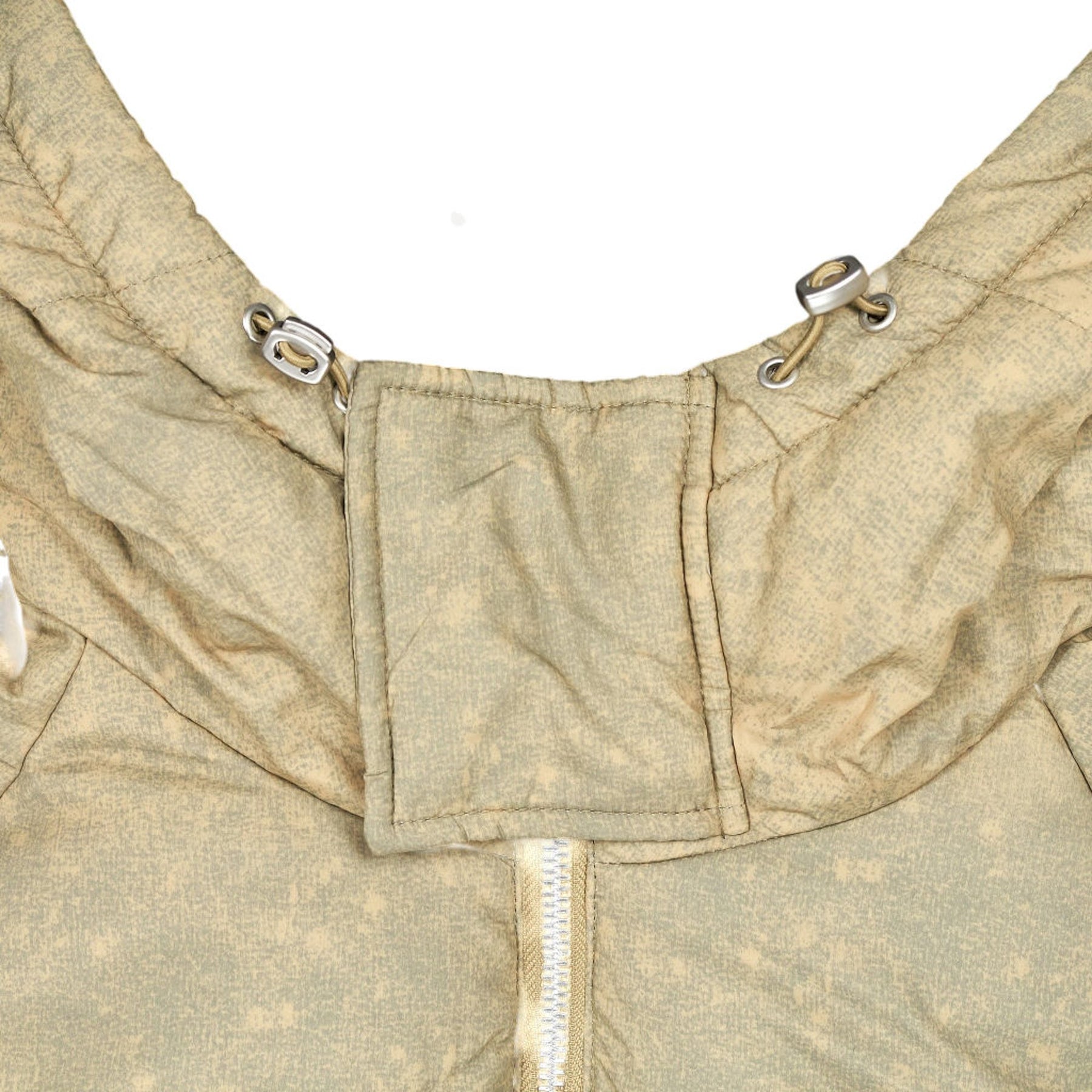 Pull&Bear Beige Hooded Puffer Jacket