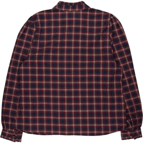 Baukjen Red Plaid Ruffle Blouse