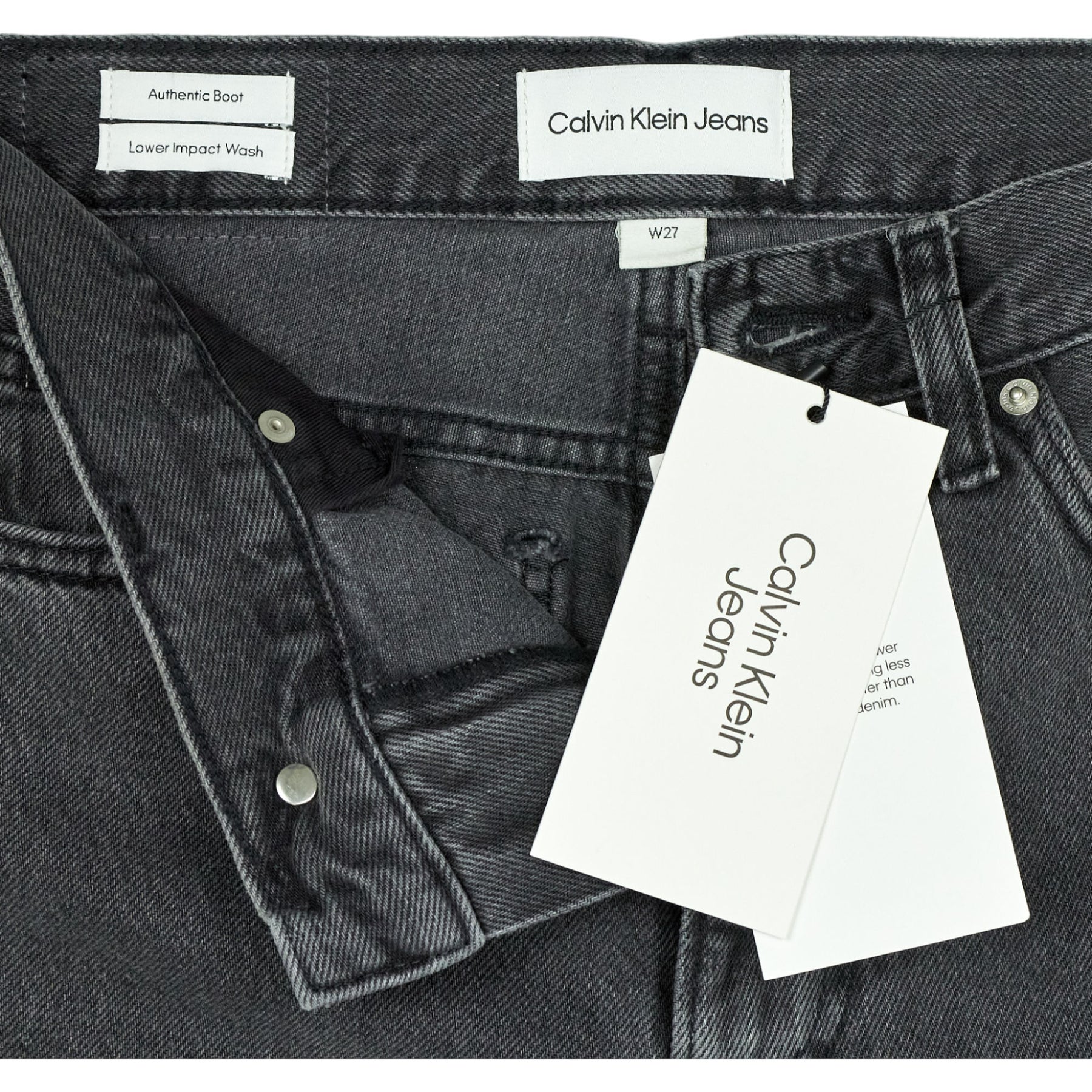 Calvin Klein Jeans Black Denim Regular Straight Jeans