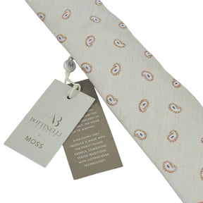 Tessitura Bottinelli x Moss Beige Patterned Tie Bundle x 3