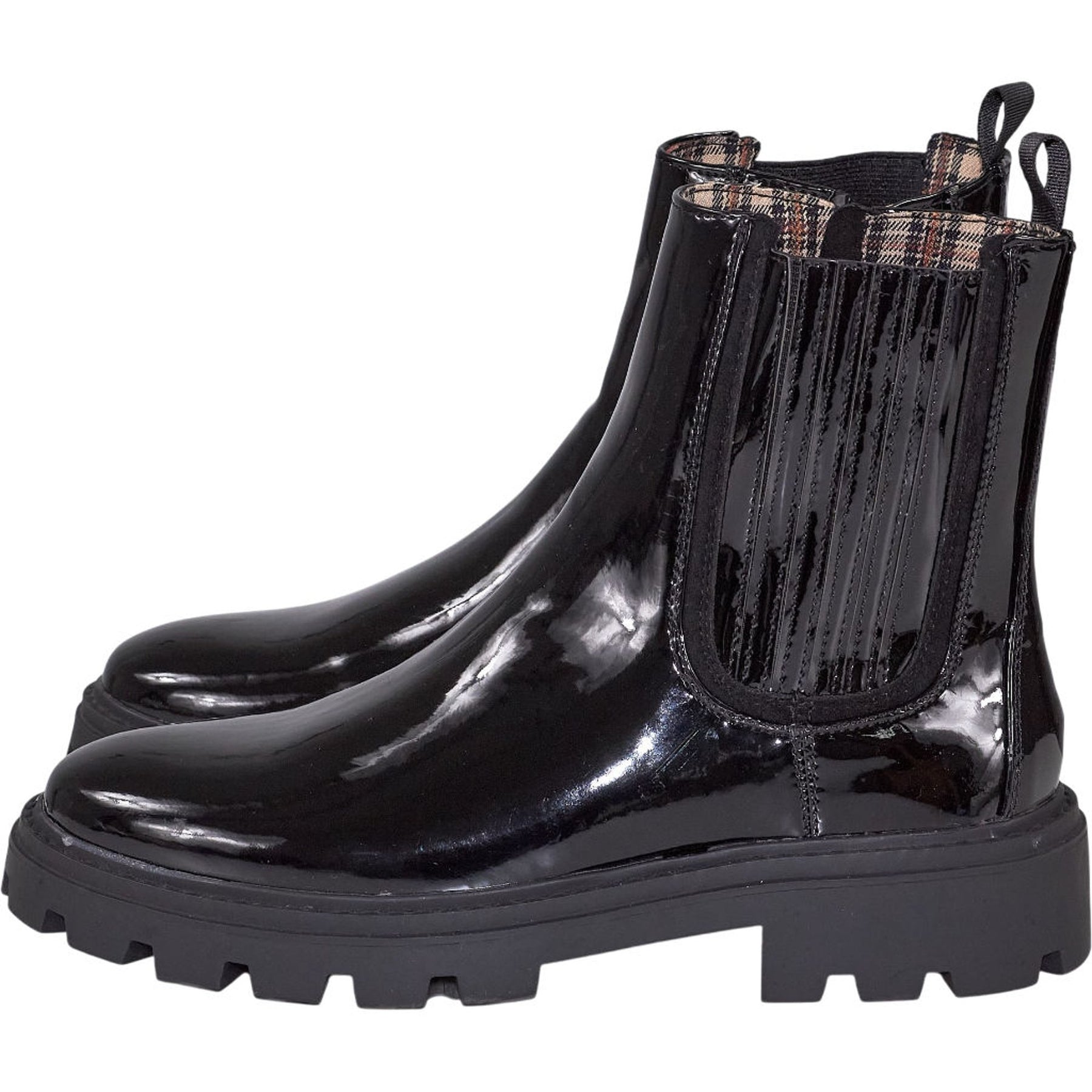 River Island Black Patent Boots