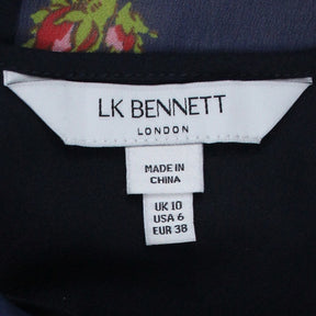 L.K.Bennett Navy Floral Dr Wren Dress