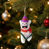 Dickens Caroling Cat Decoration
