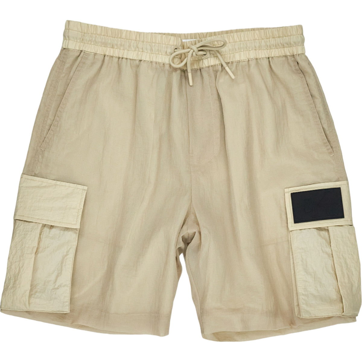 Calvin Klein Jeans Classic Cream Mesh Ripstop Cargo Short