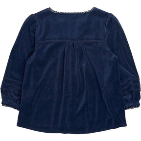 Wyse London Navy Button Top