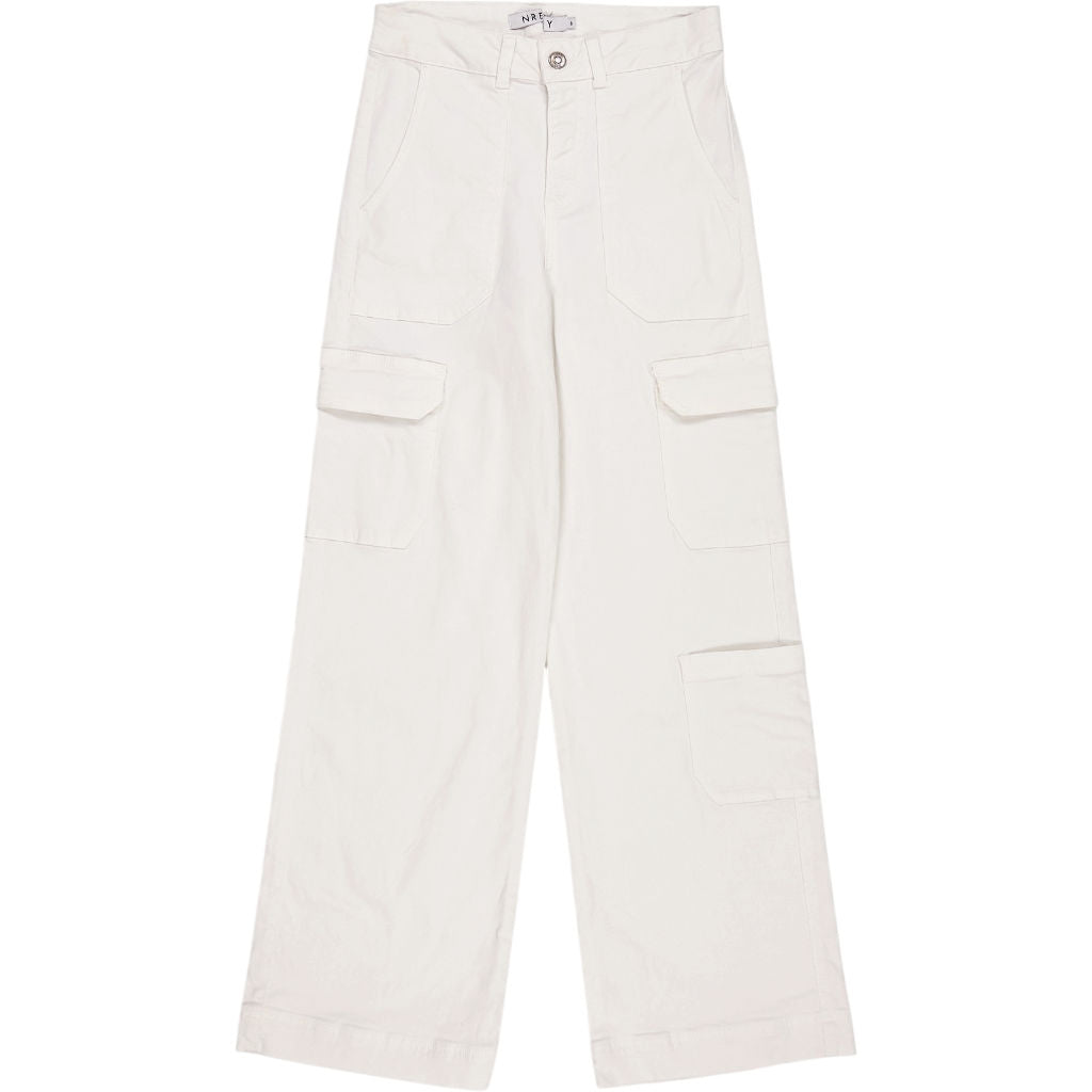 NRBY White Cargo Trousers