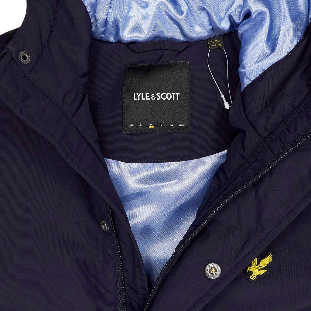 Lyle & Scott Navy Blue Padded Hood Jacket