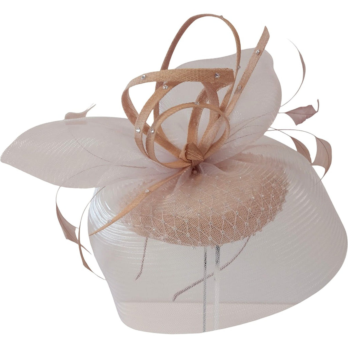 Snoxell & Gwyther Dusky Pink Fascinator with Netting